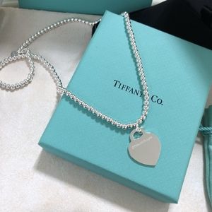 Tiffany Heart Pendant 925 Silver Necklace